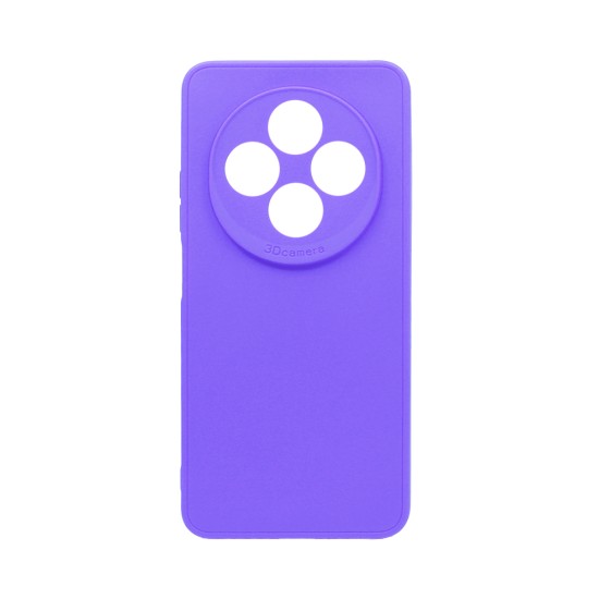 Soft Silicone Case with Camera Shield for Xiaomi Redmi 14C Purple