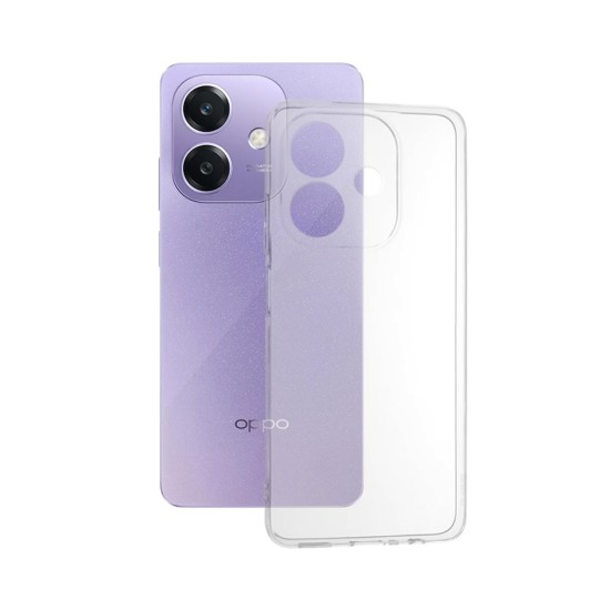 Soft Silicone Case with Camera Shield for Oppo A40 4G/A3X 4G/5G/A3 4G/5G Transparent