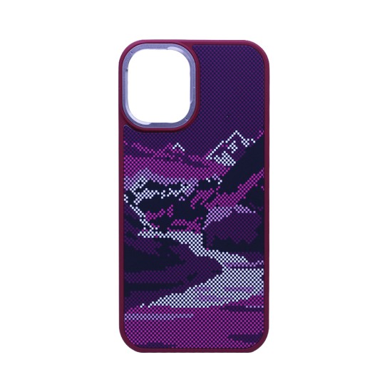 Mountain Design Hard Case for Apple iPhone 16 Red