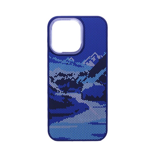 Mountain Design Hard Case for Apple iPhone 15 Pro Max Blue