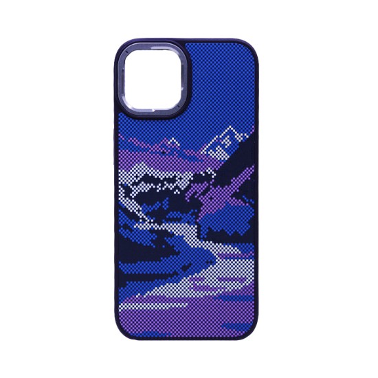 Mountain Design Hard Case for Apple iPhone 13 Purple