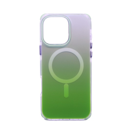 Designer Magnetic Hard Case for Apple iPhone 16 Pro Gradient Green