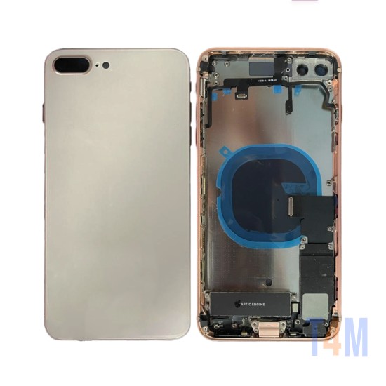 Tapa Traseira+Frame+Flex Apple iPhone 8 Plus Dorado