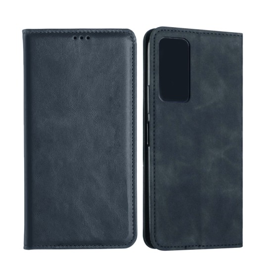 Leather Flip Cover with Internal Pocket For Xiaomi Mi 12 Blue