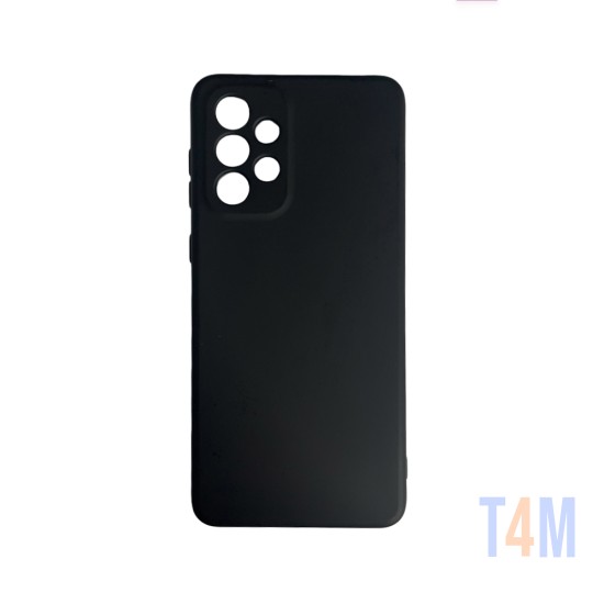 Capa de Silicone com Moldura de Câmera para Samsung Galaxy A53 5g Preto