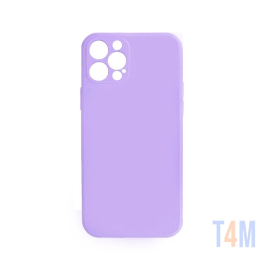 Silicone Case with Camera Shield for Apple iPhone 12/12 Pro Max Purple