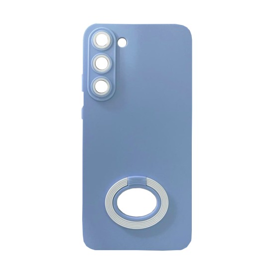 Capa de Silicone com Anel de Suporte para Samsung Galaxy S23 Céu Azul