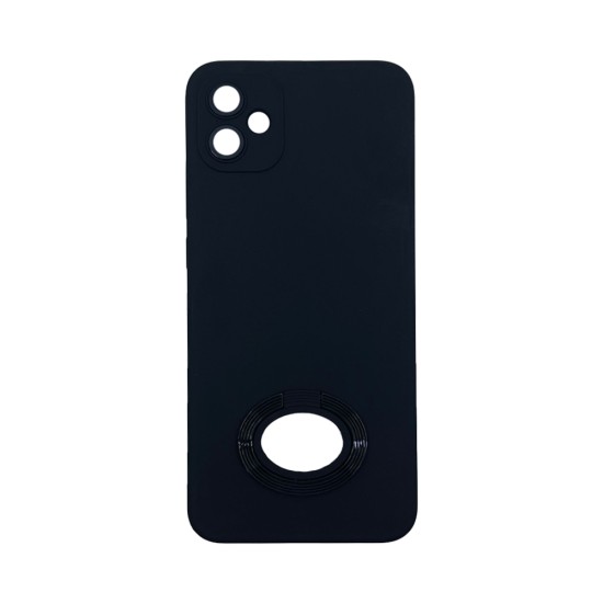 Capa de Silicone com Anel de Suporte para Samsung Galaxy A04e Negro