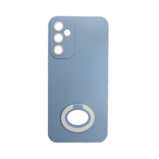 Capa de Silicone com Anel de Suporte para Samsung Galaxy A34 5g Céu Azul