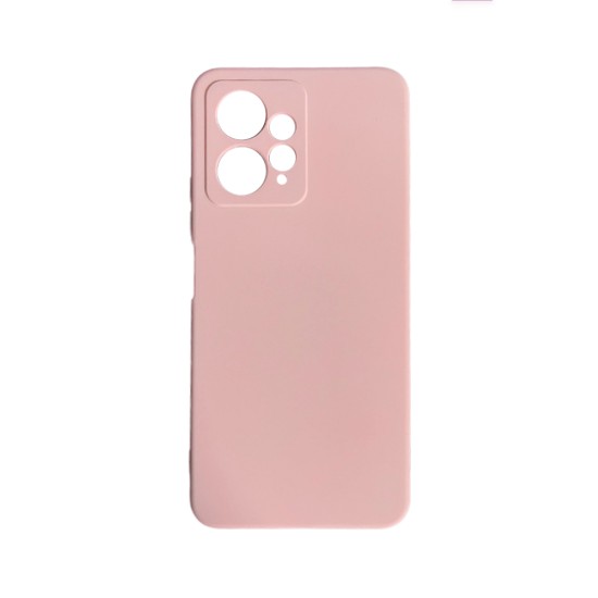 Capa de Silicone com Moldura de Câmera para Xiaomi Redmi Note 12 4g Rosa