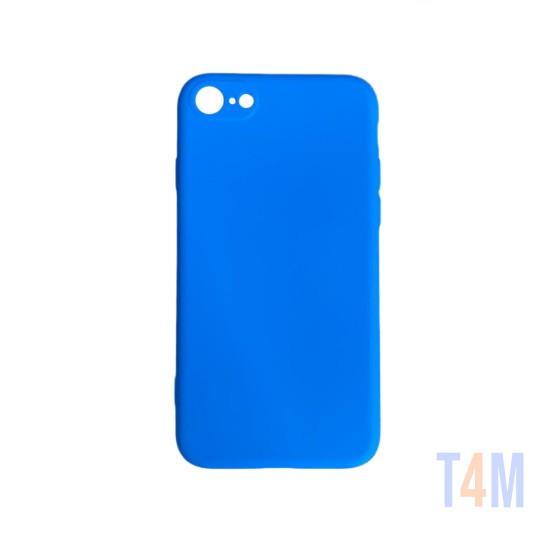 Capa de Silicone com Moldura de Câmera para Apple iPhone 7/8 Azul