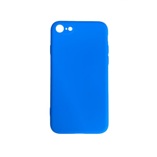 Funda de Silicona con Marco de Cámara para Apple iPhone 7/8 Azul