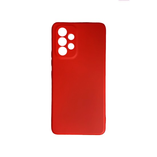 Capa de Silicone com Moldura de Câmera para Samsung Galaxy A53 5g Vermelho