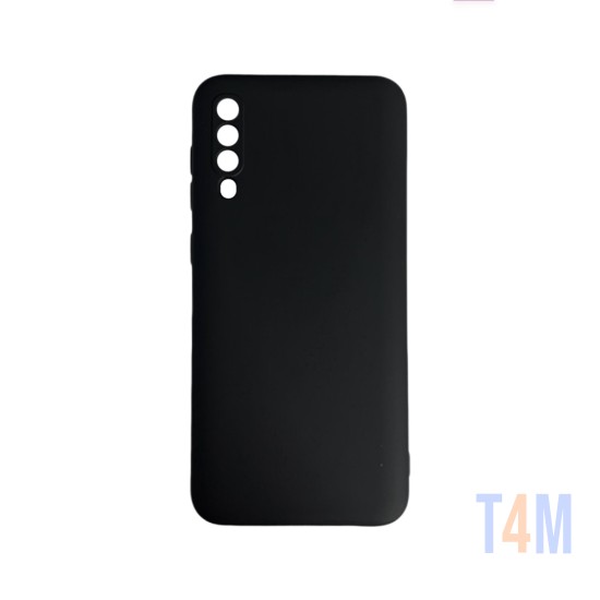 Silicone Case with Camera Shield for Samsung Galaxy A50/A30s Black