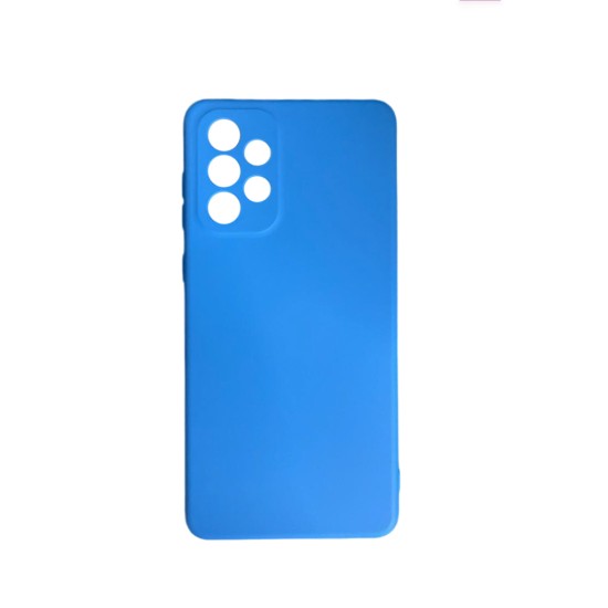 Capa de Silicone com Moldura de Câmera para Samsung Galaxy A73 5g Azul