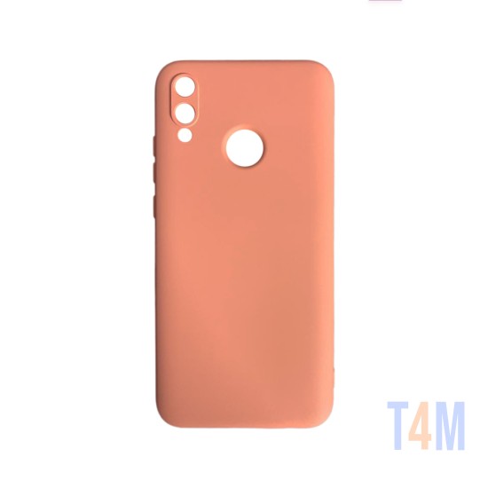 Capa de Silicone com Moldura de Câmera para Huawei P Smart 2019 Rosa