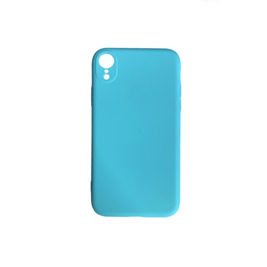 Capa de Silicone com Moldura de Câmera para Apple iPhone XR Verde