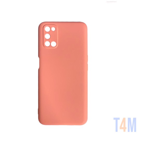 Silicone Case with Camera Shield for Oppo A52/A72/A92 Pink