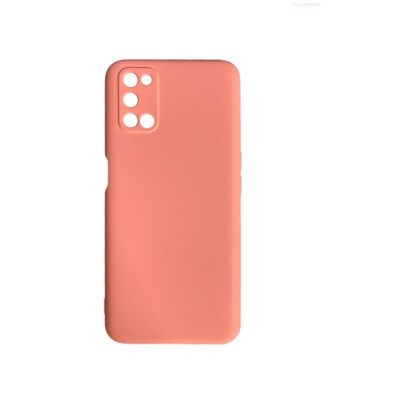 Capa de Silicone com Moldura de Câmera para Oppo A52/A72/A92 Rosa