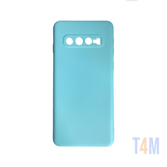 Silicone Case with Camera Shield for Samsung Galaxy S10 Green