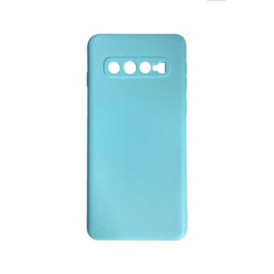 Silicone Case with Camera Shield for Samsung Galaxy S10 Green