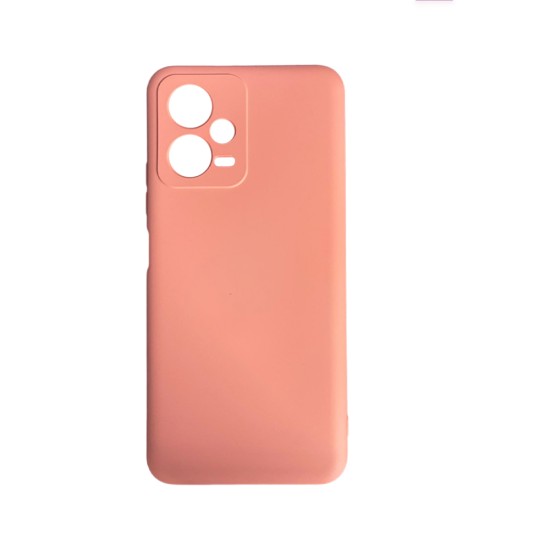 Capa de Silicone com Moldura de Câmera para Xiaomi Redmi Note 12 5g/Poco X5 Rosa