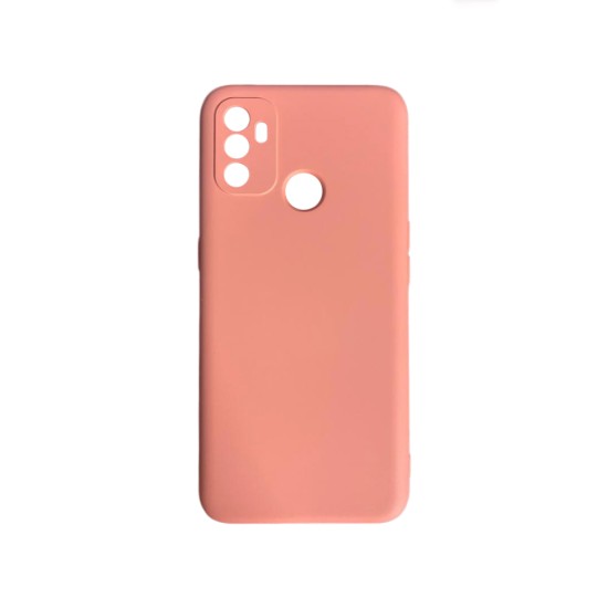 Capa de Silicone com Moldura de Câmera para Oppo A53/A53s Rosa