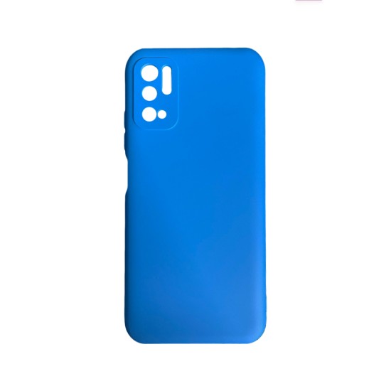 Capa de Silicone com Moldura de Câmera para Xiaomi Redmi Note 10 5g Azul