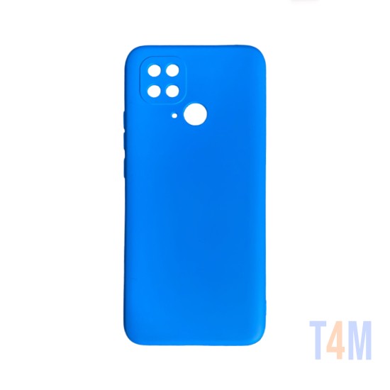 Capa de Silicone com Moldura de Câmera para Xiaomi Redmi 10c Azul