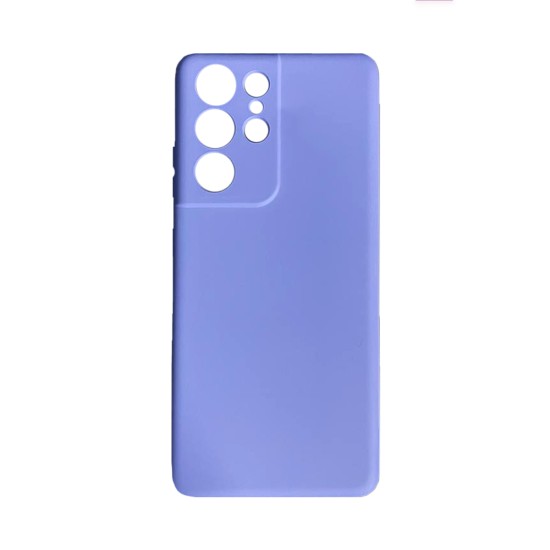 Funda de Silicona con Marco de Cámara para Samsung Galaxy S21 Ultra ​Púrpura