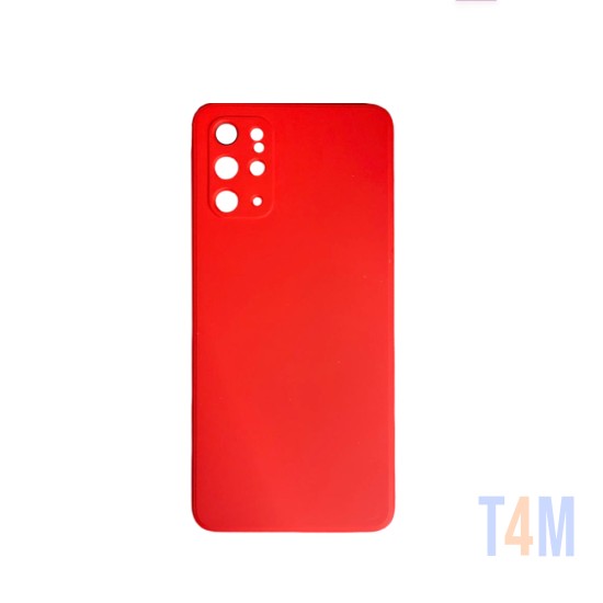 Capa de Silicone com Moldura de Câmera para Samsung Galaxy S20 Plus Vermelho