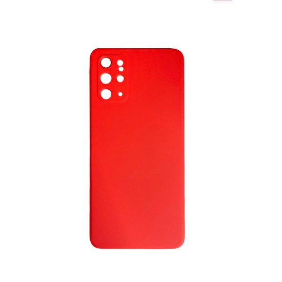 Capa de Silicone com Moldura de Câmera para Samsung Galaxy S20 Plus Vermelho