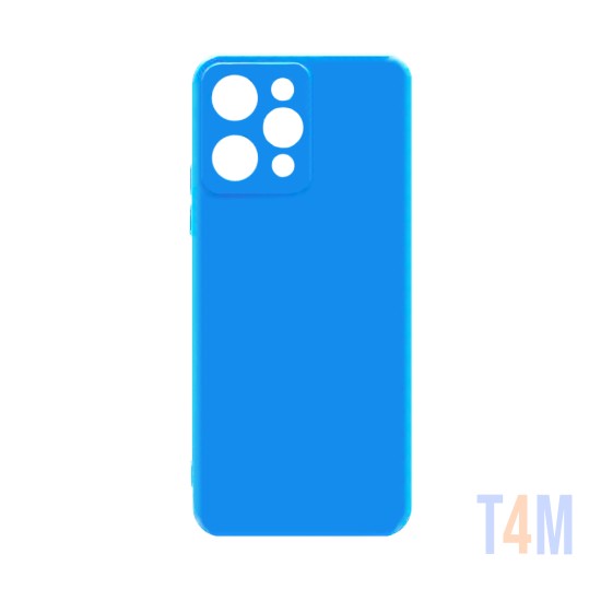 Capa de Silicone com Moldura de Câmera para Xiaomi Redmi 12 Azul