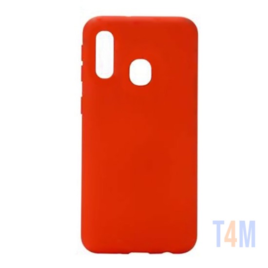 Funda de Silicona para Samsung Galaxy A40 Rojo