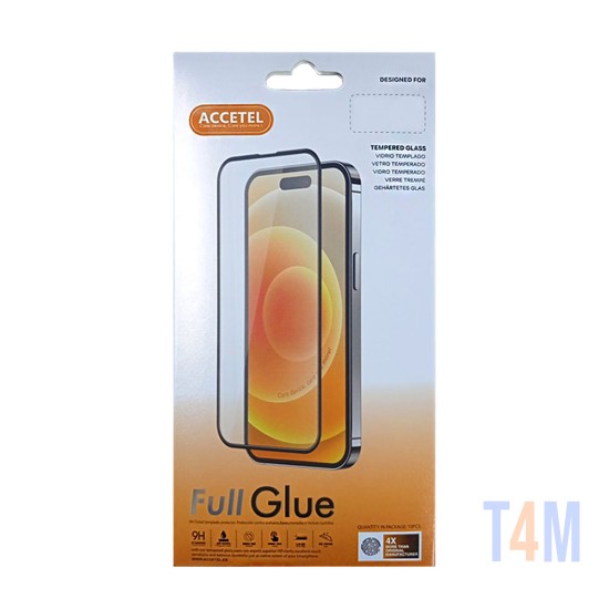 Protetor de Vidro Completo Full Glue para TCL 20R 5G Preto