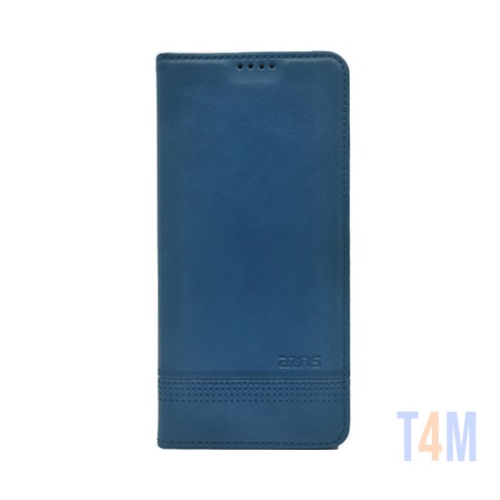 Leather Flip Cover with Internal Pocket for Samsung Galaxy S23 Ultra Blue