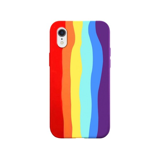 RAINBOW SILICONE CASE APPLE IPHONE XR