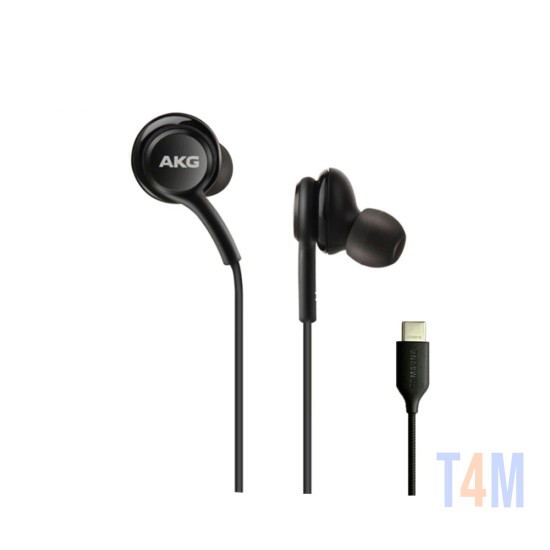 Fones de ouvido Samsung AKG Tipo C Eo-ic100 bege/ Eo-IC100/ E O-Ic100bwegae Preto Original