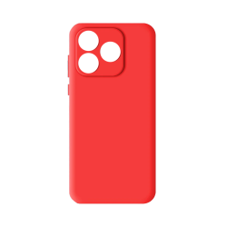 Funda de Silicona con Marco de Cámara Huawei Honor 600 Lite Rojo
