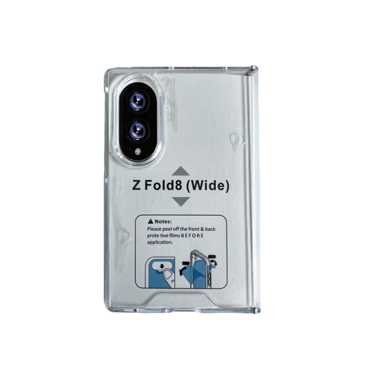 Capa de Silicone Dura para Samsung Galaxy Z Fold 8/F971 (WIDE) Transparente