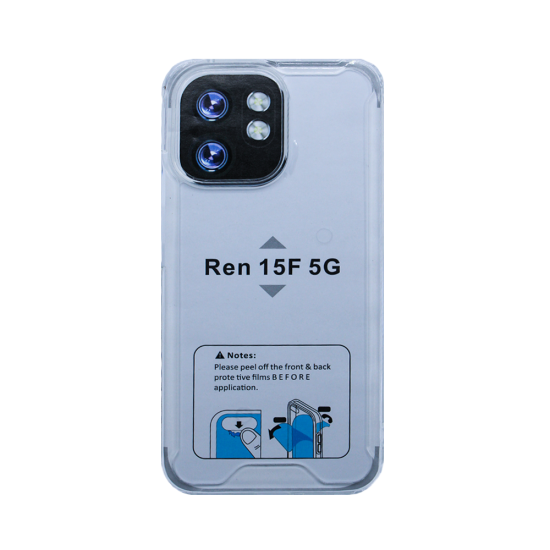 Capa de Silicone Dura para Oppo Reno 15F 5G Transparente