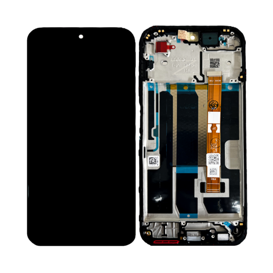 Touch+Display+Frame Oppo A6 4G Service Pack Preto