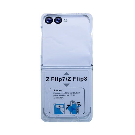 Capa de Silicone Dura para Samsung Galaxy Z Flip8/F776B Transparente