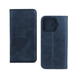 Funda Abatible de Cuero con Bolsillo Interno para Xiaomi 17T Pro Azul