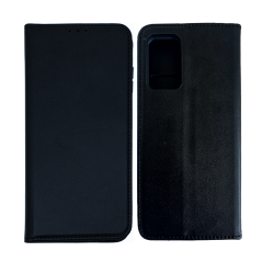 Capa Flip de Couro com Bolso Interno para Oppo Reno 16F / Reno 16FS Preto