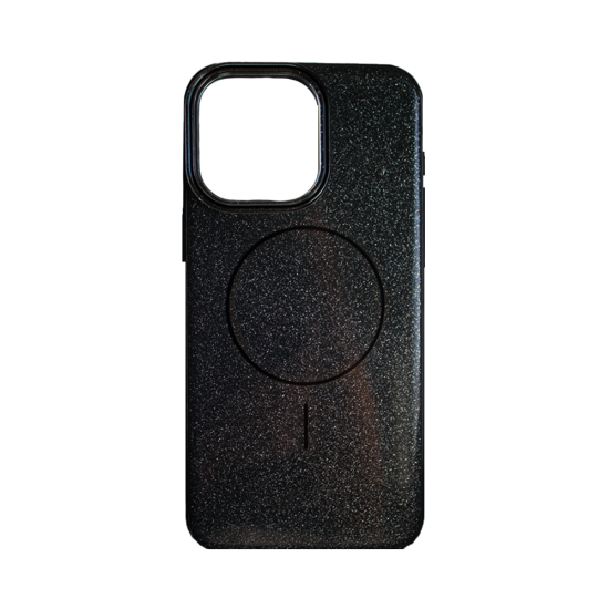 Hard case with Designer Magnetic Glitter for Apple iPhone 15 Pro Max Black