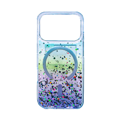 Hard case with Designer Magnetic Glitter Gradient for Apple iPhone 17 Pro Max Purple
