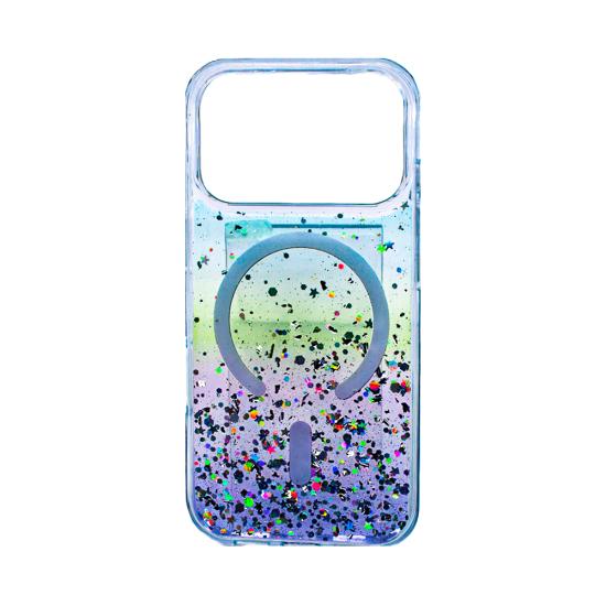 Hard case with Designer Magnetic Glitter Gradient for Apple iPhone 17 Pro Purple