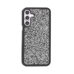 Capa Duro designer com cristais de diamante para Samsung Galaxy A26 preto