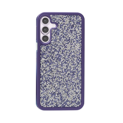 Capa Duro designer com cristais de diamante para Samsung Galaxy A26 Lilás